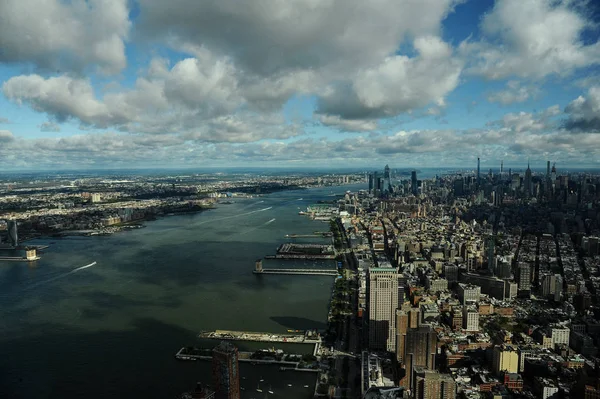 Vista Superior Desde Observatorio One World Trade Center Ciudad Nueva —  Fotos de Stock