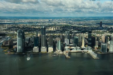 New York 'taki Tek Dünya Ticaret Merkezi Gözlemevi' nin üst görüntüsü.