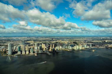 New York 'taki Tek Dünya Ticaret Merkezi Gözlemevi' nin üst görüntüsü.