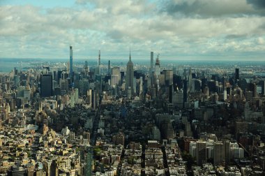 New York 'taki Tek Dünya Ticaret Merkezi Gözlemevi' nin üst görüntüsü.