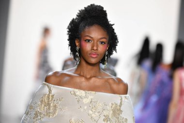 NEW YORK, NEW YORK - SEPTEMBER 05: Models walk the runway finale for Tadashi Shoji Spring/Summer 2020 during New York Fashion Week: The Shows at Gallery I at Spring Studios on September 05, 2019 in New York City. 