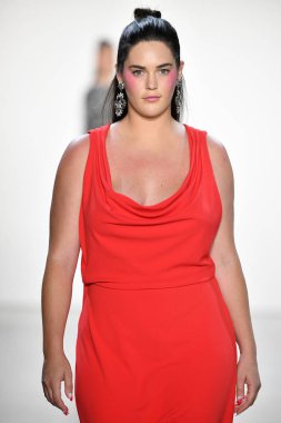 NEW YORK, NEW YORK - SEPTEMBER 05: A model walks the runway for Tadashi Shoji Spring/Summer 2020 during New York Fashion Week: The Shows at Gallery I at Spring Studios on September 05, 2019 in New York City. 