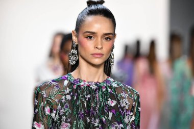 NEW YORK, NEW YORK - SEPTEMBER 05: Models walk the runway finale for Tadashi Shoji Spring/Summer 2020 during New York Fashion Week: The Shows at Gallery I at Spring Studios on September 05, 2019 in New York City. 