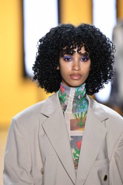 NEW YORK, NEW YORK - SEPTEMBER 05: A model walks the runway for Dirty Pineapple during New York Fashion Week: The Shows at Gallery I at Spring Studios on September 05, 2019 in New York City.