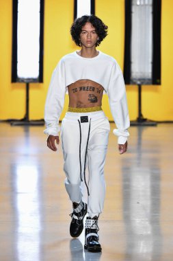 NEW YORK, NEW YORK - SEPTEMBER 05: A model walks the runway for Dirty Pineapple during New York Fashion Week: The Shows at Gallery I at Spring Studios on September 05, 2019 in New York City.