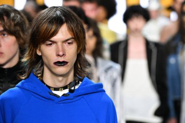 NEW YORK, NEW YORK - SEPTEMBER 05: Models walk the runway finale for Dirty Pineapple during New York Fashion Week: The Shows at Gallery I at Spring Studios on September 05, 2019 in New York City.