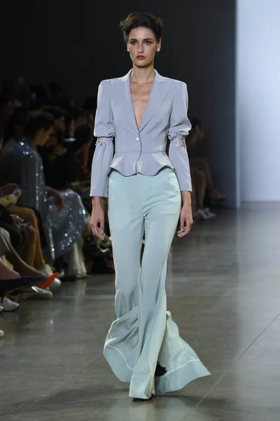 New York New York September Model Walks Runway Taoray Wang — Stockfoto