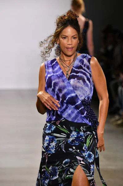 New York New York September Veronica Webb Walks Runway Nicole — Stock Photo, Image