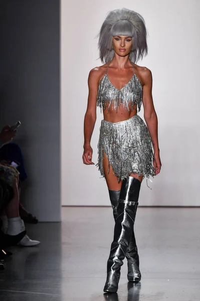 New York New York September Candice Swanepoel Nyfw Sırasında Jeremy — Stok fotoğraf