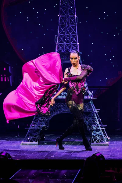 New York New York September Performance Stage Blonds Moulin Rouge — Stock Photo, Image