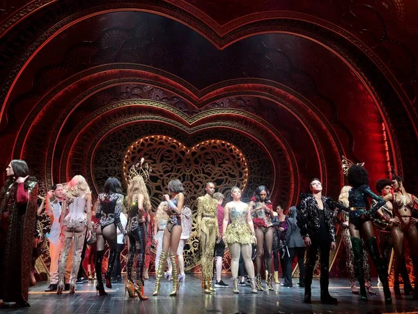 New York New York September Rehearsal Blonds Moulin Rouge Musical — Stock Photo, Image