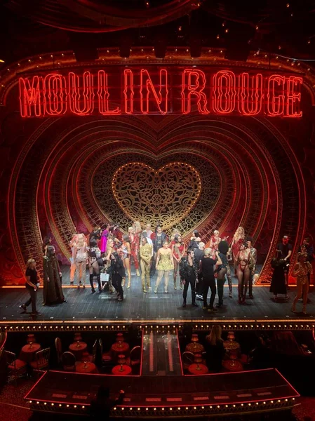 New York New York September Rehearsal Blonds Moulin Rouge Musical — Stock Photo, Image