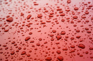 Soyut ıslak metalik kırmızı araba yüzeyi