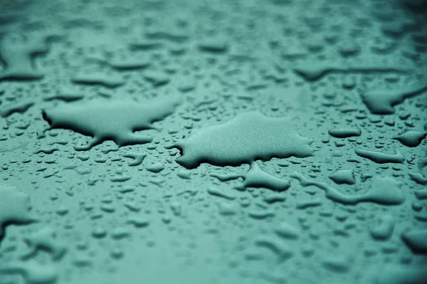 Streszczenie Tło Kropli Deszczu Wczesnym Rankiem Ulewnym Deszczu — Zdjęcie stockowe