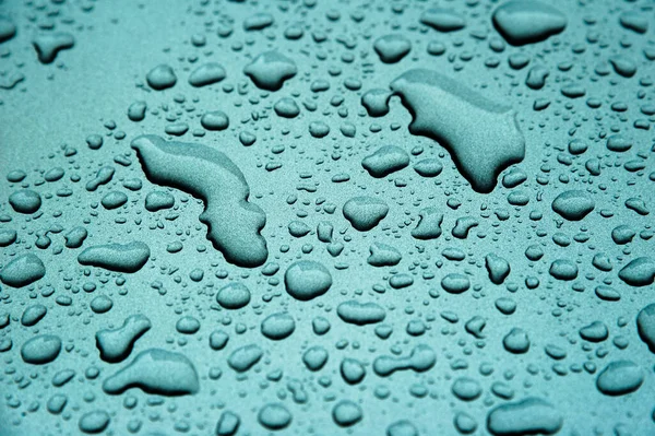 Abstraktní Pozadí Dešťové Kapky Brzy Ráno Silném Dešti — Stock fotografie
