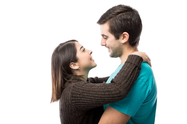 Couple looking at each other Royalty Free Stock Images