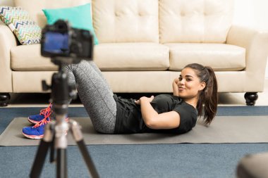 Fitness blogger ve Koç video kayıt