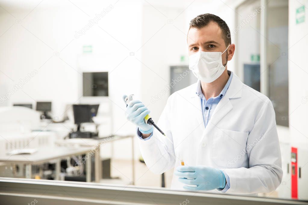 Scientist doing some work in a lab