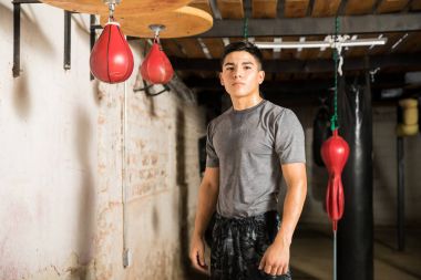 Hız torbasına önünde erkek boxer