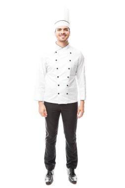 üniformalı yakışıklı genç Şef