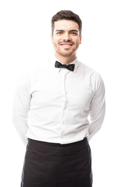 Handsome Hispanic waiter — Stock Photo, Image