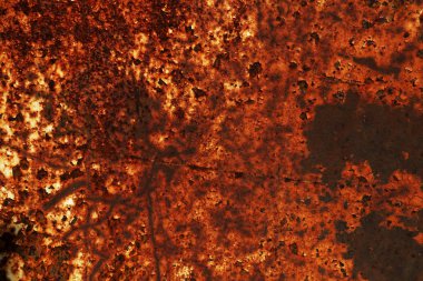 Parlak bir paslı parça metal, arka plan doku