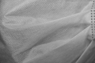 Solunum hastalığının tıbbi maskesi. Hastalığa çare. Coronavirus. Dünyanın her yerinde salgın var. Seçici odak