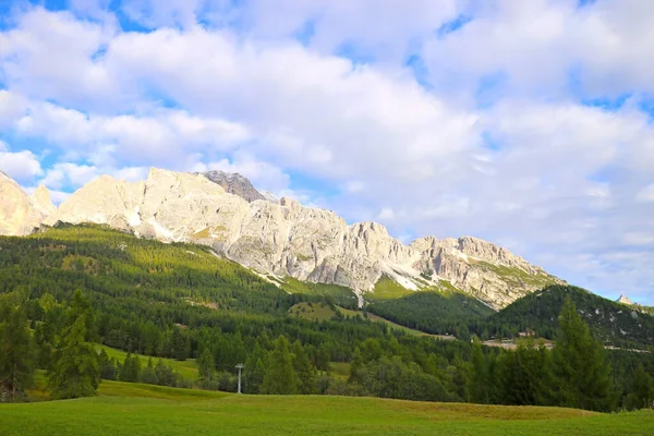 Krajobraz Dolomitów Włoskie Alpy Czas Letni Natura — Zdjęcie stockowe