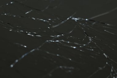 Kırık cep telefonu ekranı, arka plan. Cep telefonu tamiri. Seçici odak