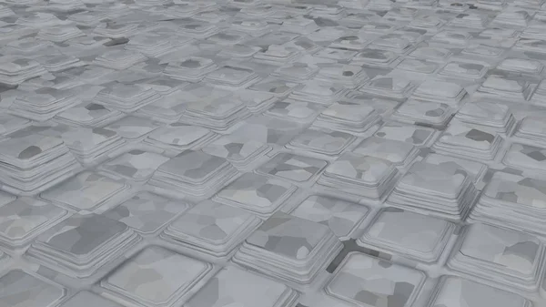 Soyut tasarımlar sonsuz beyaz mermer küp