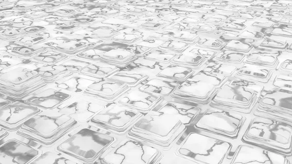 Soyut tasarımlar sonsuz beyaz mermer küp