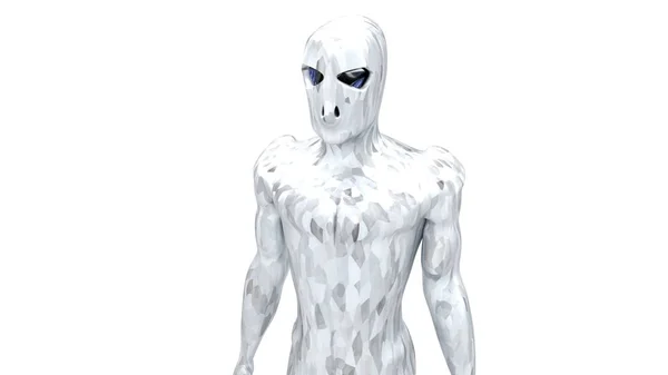 Cyborg karbon ışık 31 ile gümüş