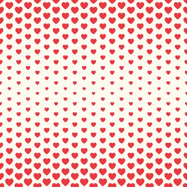 Векторный безморщинистый валентинный узор с большими и сердечками. Повторение романтической геометрической текстуры — стоковый вектор