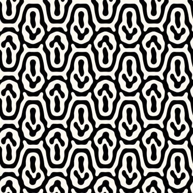 Kurukafa gibi görünen soyut bileşik figürlerle vektör kusursuz desen. Cadılar bayramı ya da Cinco de mayonez tatili için arka plan.