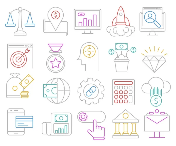 İş ve Finans vektör simgeler Vol.1