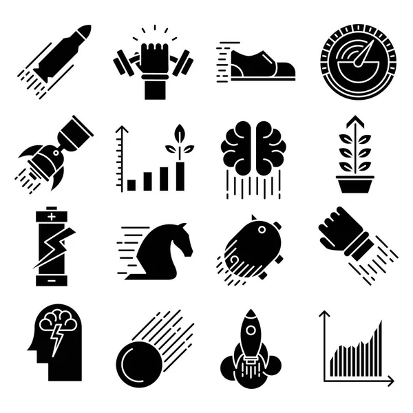 Performans vektör katı simgeler