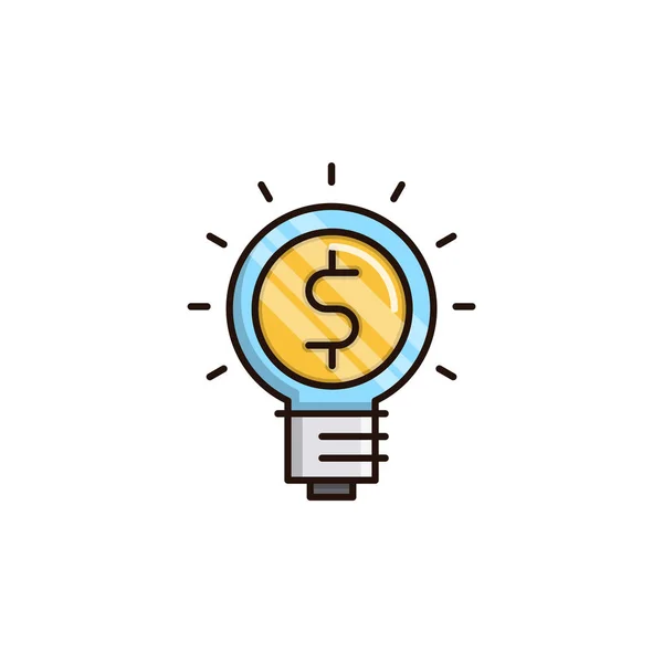 İş fikri vektör düz simgesi kavramı.