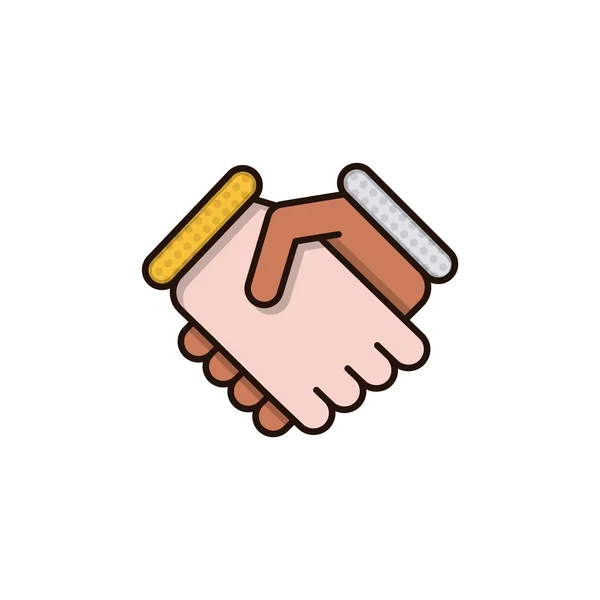 Handshake Gesture Color Icon Shaking Hands Emoji Friends Meeting Agreement  Stock Vector by ©bsd_studio 247532910