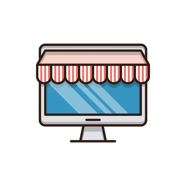 Mağaza vektör düz simgesi