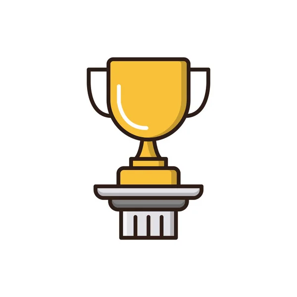 Kupa vektör düz simgesi