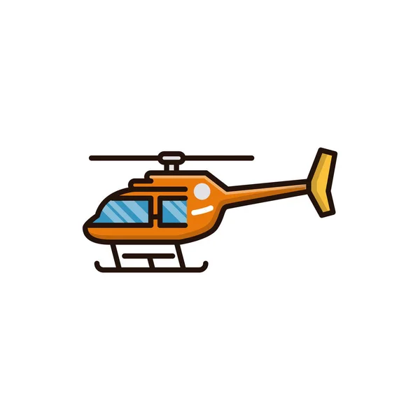 Helikopter Icon Vektorillustration — Stockvektor