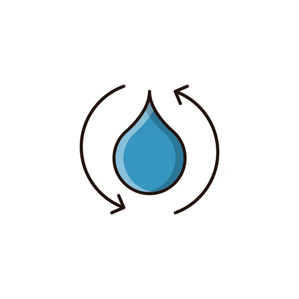 水滴标志模板矢量图解设计 — 图库矢量图片