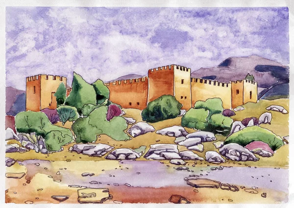 Fırtına öncesi sessizlik antik kale