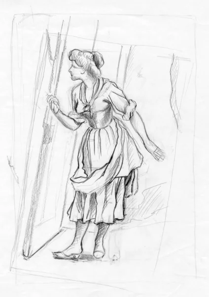 Çizimler pencereden bakmak