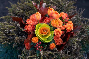 Festival buket çok renkli çiçek