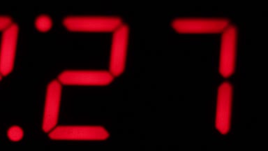 kaotik zaman atlamalı bir dijital saat