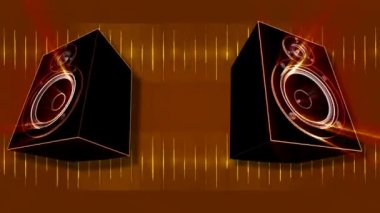 güçlü subwoofer hareketli arka plan