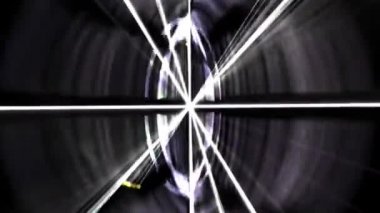 Çizgiler ve 3d uzay whit geribildirim etkisi çevrelerinde