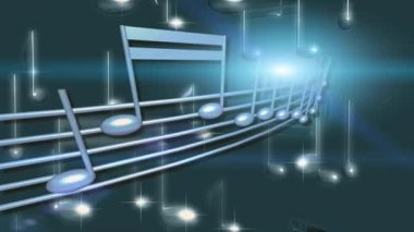 Herkesdaire oluşturacak şekilde akan müzik notaları