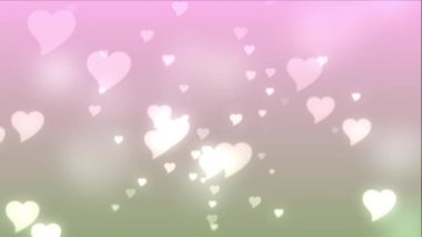 pembe kalpler yukarı doğru kayan bir ışık arka plan pembe